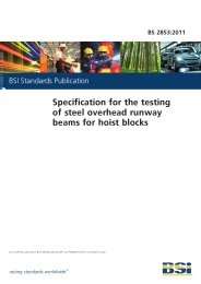 Specification for the testing of steel overhead runway beams for hoist blocks