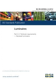 Luminaires. Particular requirements. Recessed luminaires (Incorporating corrigendum March 2012) (Superseded but remains current)