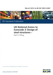 UK National Annex to Eurocode 3: Design of steel structures. Piling (+A1:2012)