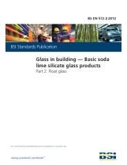 Glass in building - basic soda lime silicate glass products. Float glass