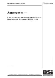 Aggregates. Aggregates for railway ballast - guidance on the use of BS EN 13450