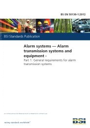 Alarm systems - Alarm transmission systems and equipment. General requirements for alarm transmission systems