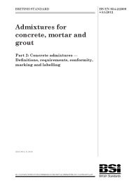 Admixtures for concrete, mortar and grout. Concrete admixtures - Definitions, requirements, conformity, marking and labelling (+A1:2012)