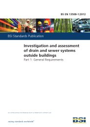 Investigation and assessment of drain and sewer systems outside buildings. General requirements