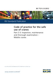 Code of practice for the safe use of cranes. Inspection, maintenance and thorough examination - Mobile cranes