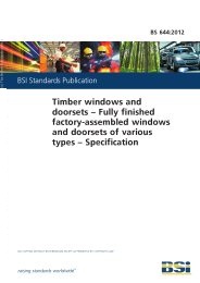 Timber windows and doorsets - Fully finished factory-assembled windows and doorsets of various types - Specification