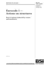 Eurocode 1: Actions on structures. Actions induced by cranes and machinery (incorporating corrigenda December 2012 and March 2013)