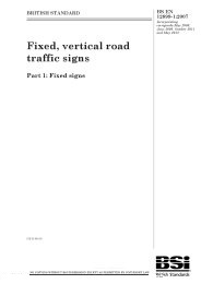 Fixed, vertical road traffic signs. Fixed signs (incorporating corrigenda May 2008, June 2009, October 2011 and May 2013)