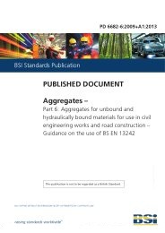 Aggregates. Aggregates for unbound and hydraulically bound materials for use in civil engineering works and road construction - Guidance on the use of BS EN 13242 (+A1:2013)