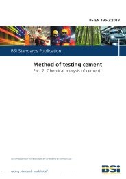 Method of testing cement. Chemical analysis of cement