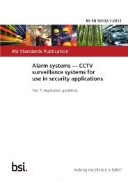 Alarm systems - CCTV surveillance systems for use in security applications. Application guidelines (Superseded but remains current)