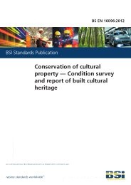 Conservation of cultural property - condition survey and report of built cultural heritage