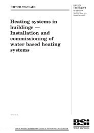 Heating systems in buildings - Installation and commissioning of water based heating systems (incorporating corrigenda January 2009 and September 2013)
