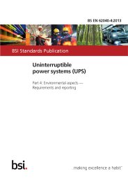 Uninterruptible power systems (UPS). Environmental aspects - requirements and reporting