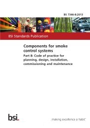 Components for smoke control systems. Code of practice for planning, design, installation, commissioning and maintenance