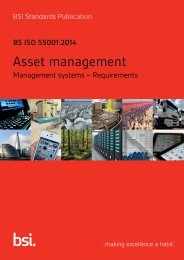 Asset management - Management systems - requirements