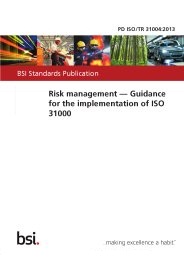 Risk management - Guidance for the implementation of ISO 31000