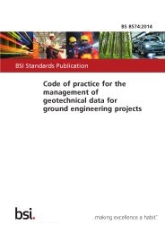 Code of practice for the management of geotechnical data for ground engineering projects