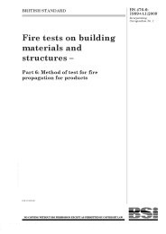 Fire tests on building materials and structures. Method of test for fire propagation for products (+A1:2009) (incorporating corrigendum No. 1)