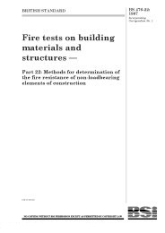 Fire tests on building materials and structures. Methods for determination of the fire resistance of non-loadbearing elements of construction (incorporating corrigendum No. 1)