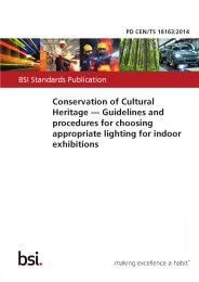 Conservation of cultural heritage - Guidelines and procedures for choosing appropriate lighting for indoor exhibitions (Withdrawn)