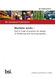 Maritime structures. Code of practice for design of fendering and mooring systems