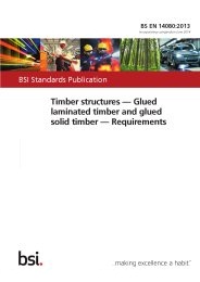 Timber structures - glued laminated timber and glued solid timber - requirements (incorporating corrigendum June 2014)