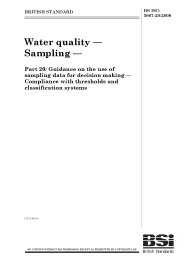 Water quality - Sampling. Guidance on the use of sampling data for ...