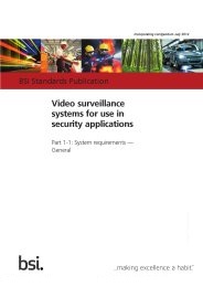 Video surveillance systems for use in security applications. System requirements - General (incorporating corrigendum July 2014)