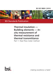 Thermal insulation - building elements - in-situ measurement of thermal resistance and thermal transmittance. Heat flow meter method
