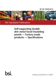 Self-supporting double skin metal faced insulating panels - factory made products - specifications