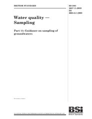 Water quality - Sampling. Guidance on sampling of groundwaters