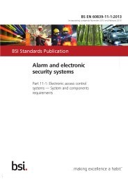 Alarm and electronic security systems. Electronic access control systems - system and components requirements (incorporating corrigenda November 2013 and February 2015)