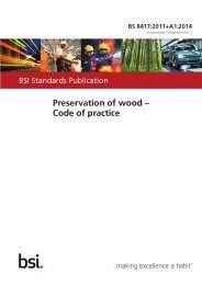 Preservation of wood - code of practice (+A1:2014) (incorporating corrigendum No. 1) (Withdrawn)