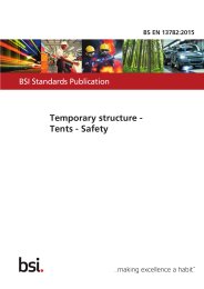 Temporary structure - Tents - Safety