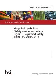 Graphical symbols - Safety colours and safety signs - Registered safety signs (ISO 7010:2011) (+A5:2015) (incorporating corrigendum April 2015)