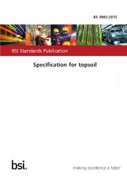 Specification for topsoil