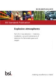 Explosive atmospheres. Gas detectors - selection, installation, use and maintenance of detectors for flammable gases and oxygen