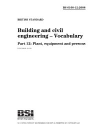 Building and civil engineering – Vocabulary. Plant, equipment and persons