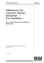 Admixtures for concrete, mortar and grout - Test methods. Determination of capillary absorption