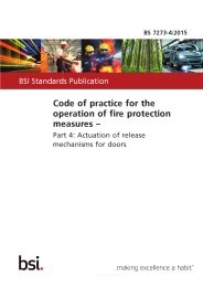 Code of practice for the operation of fire protection measures. Actuation of release mechanisms for doors
