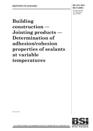 Building construction - jointing products - determination of adhesion/cohesion properties of sealants at variable temperatures (incorporating corrigendum April 2009)