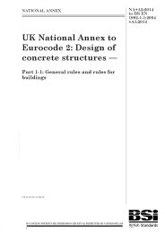 UK National annex to Eurocode 2: Design of concrete structures. General rules and rules for buildings (+A2:2014)