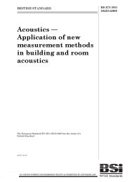 Acoustics - application of new measurement methods in building and room acoustics