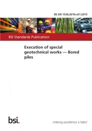 Execution of special geotechnical works - bored piles (+A1:2015)