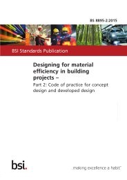 Designing for material efficiency in building projects. Code of practice for concept design and developed design