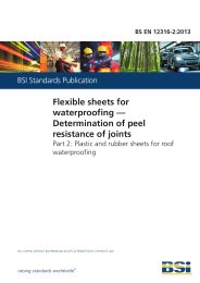Flexible sheets for waterproofing - determination of peel resistance of joints. Plastic and rubber sheets for roof waterproofing