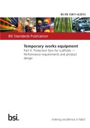 Temporary works equipment. Protection fans for scaffolds - performance requirements and product design
