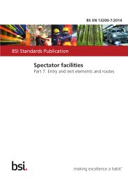 Spectator facilities. Entry and exit elements and routes - The ...