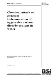 Chemical attack on concrete - Determination of aggressive carbon dioxide content in water